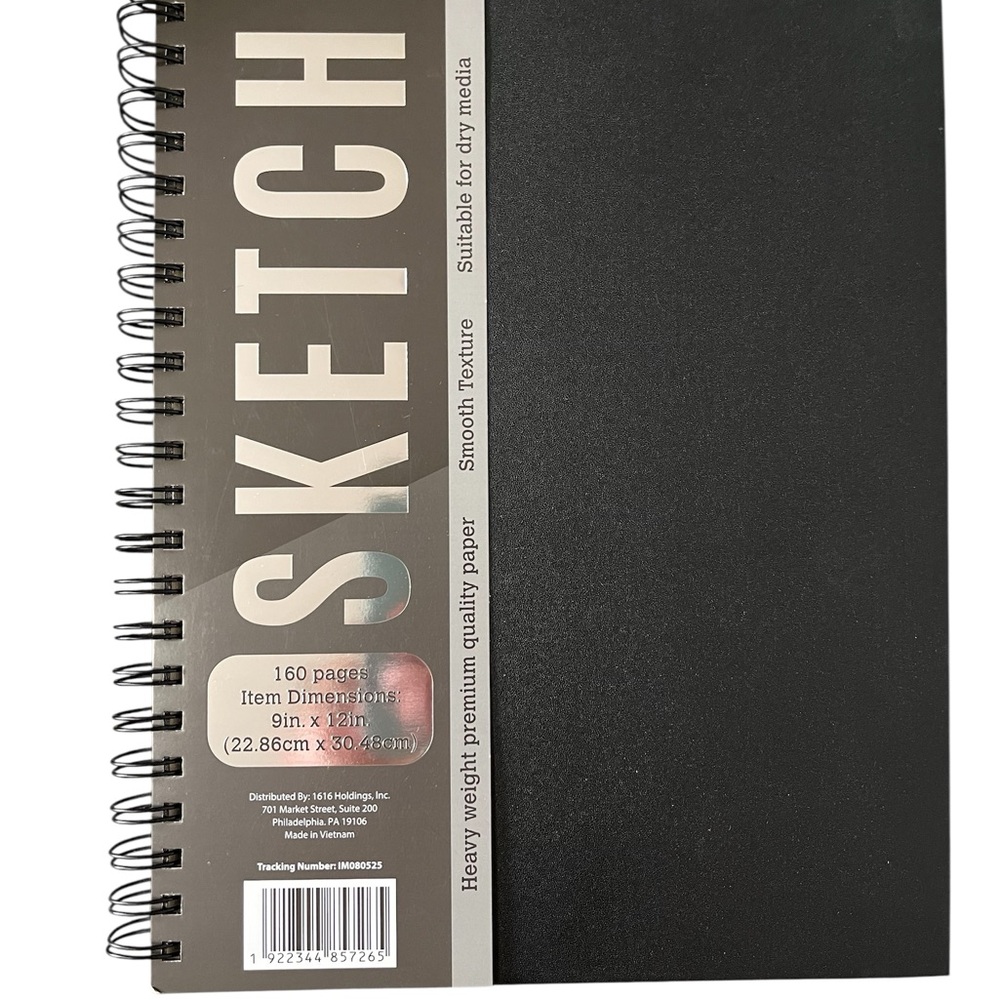 📚🖌️Black Spiral Sketchbook ((NWT))🖌️📚